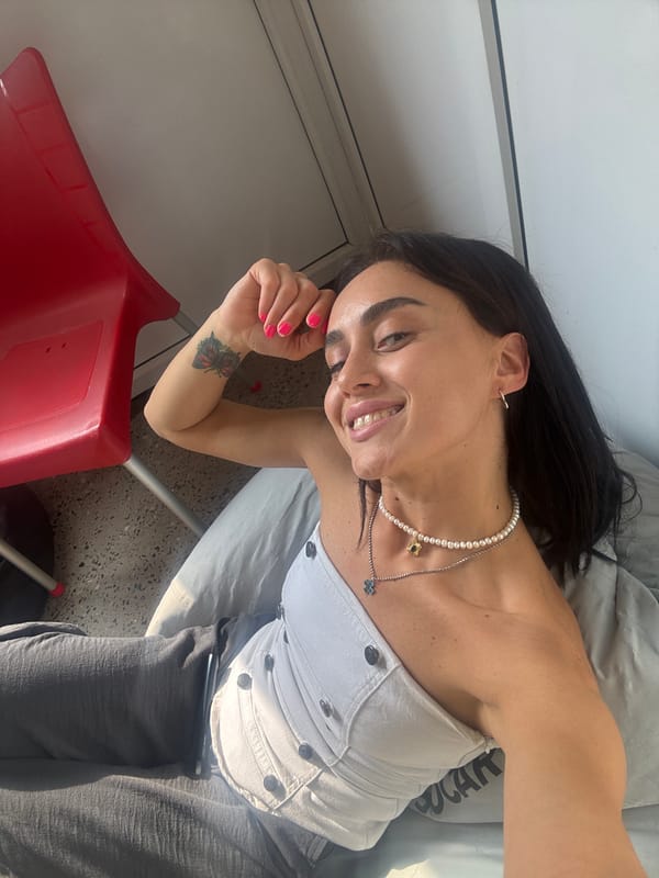 Selfie series from a relaxed indoor spot in Tbilisi