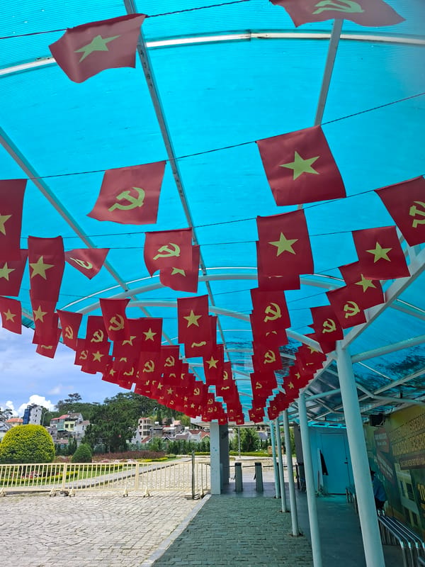 Street-level scenes from Da Lat's city center
