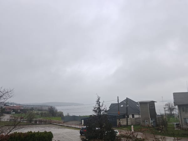 Overcast weather observed across Montana, Bulgaria residential area