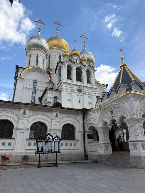 Moscow's Orthodox churches, inside and out, on a June morning