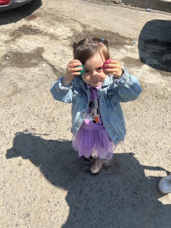 Morning snapshots captured in Tsarevo, Bulgaria include selfies and play