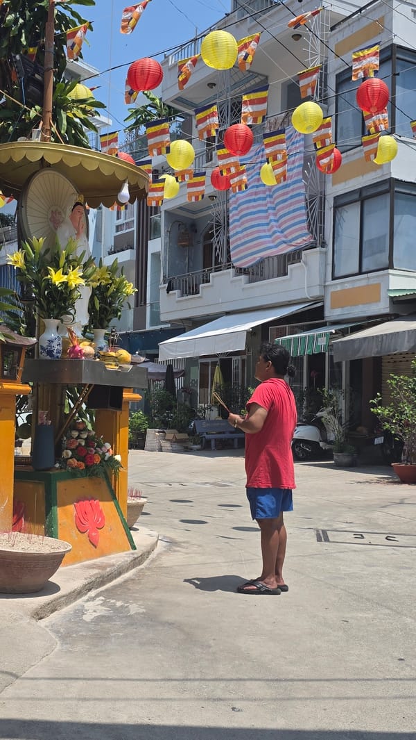 Morning moments captured around Nha Trang temple district