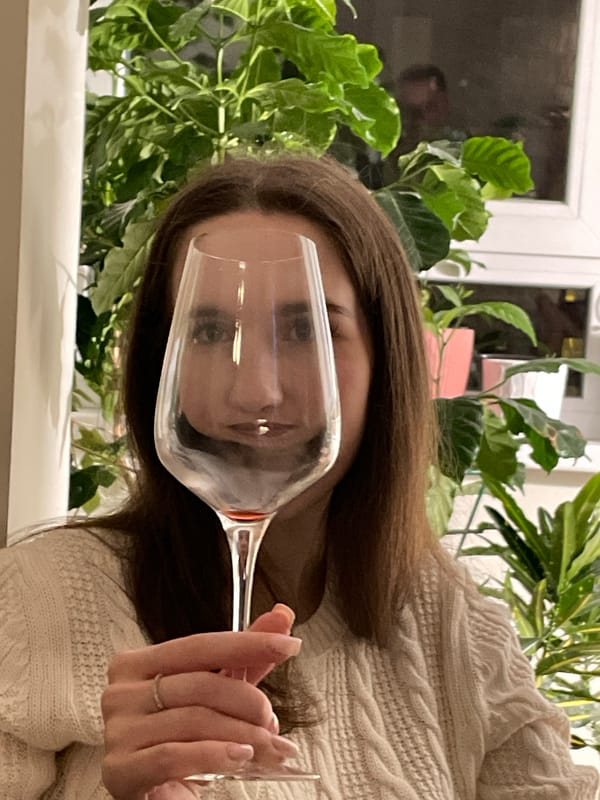 Red wine and a low-key evening in
