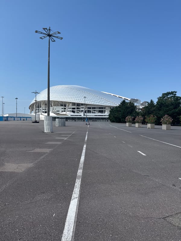 Morning loop through Sochi's Olympic Park and surrounding venues