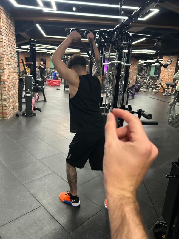 Evening workout session documented at Sofia gym