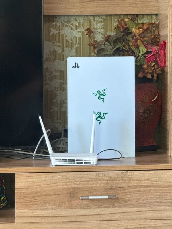 Gaming workspace setup documented in Gorni Bogrov, Bulgaria