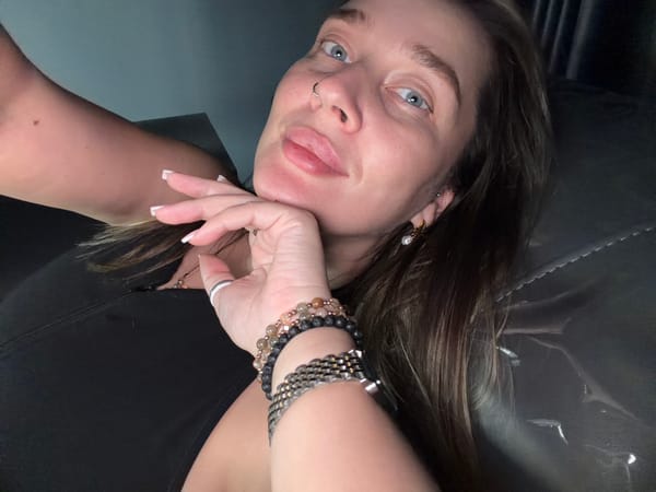 Woman photographed in multiple poses in Moscow