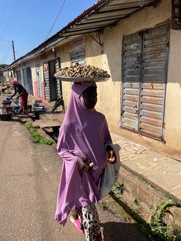 Everyday life plays out across the streets of Jos