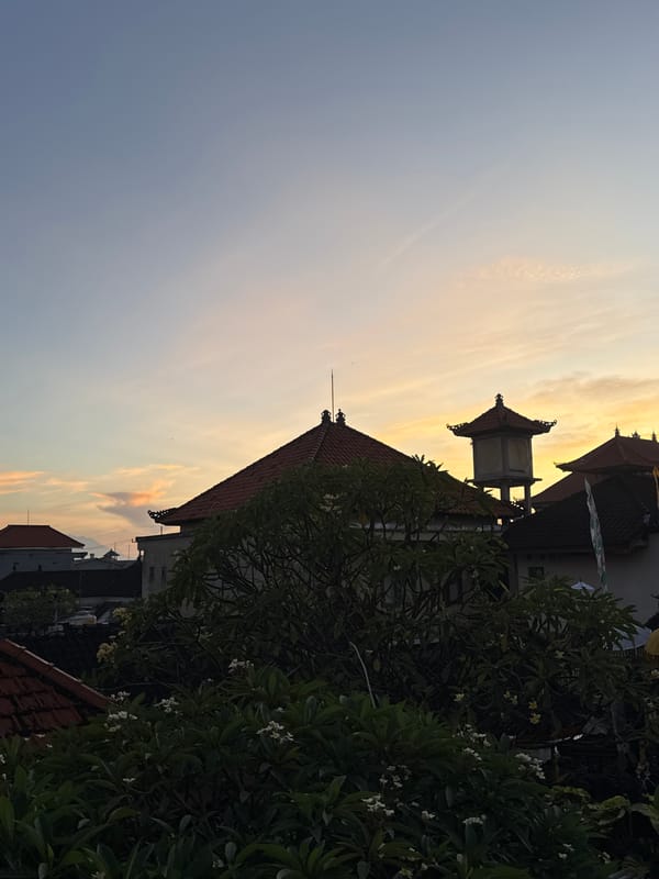 Traditional Balinese architecture documented in Kuta, Indonesia