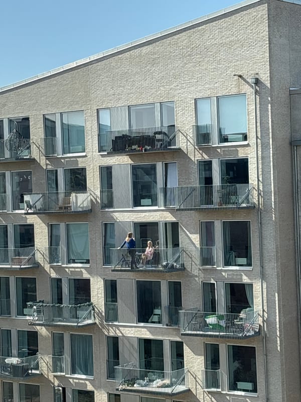 Apartment building exterior documented in Copenhagen