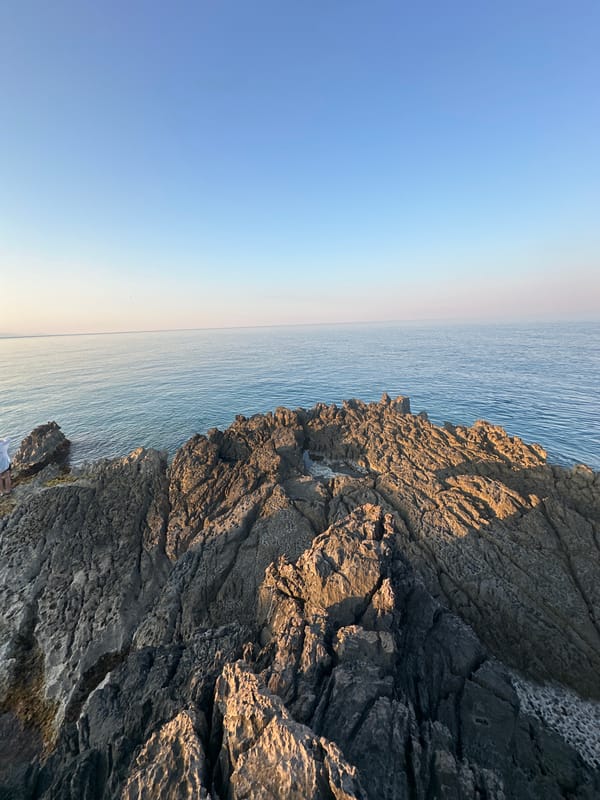 Early morning on the Adriatic rocks at Kovačko Polje