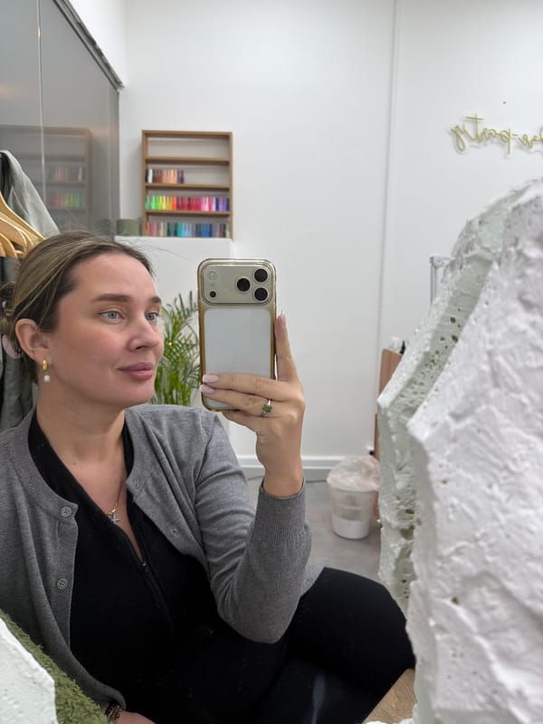 Woman takes selfies in Moscow apartment Friday morning