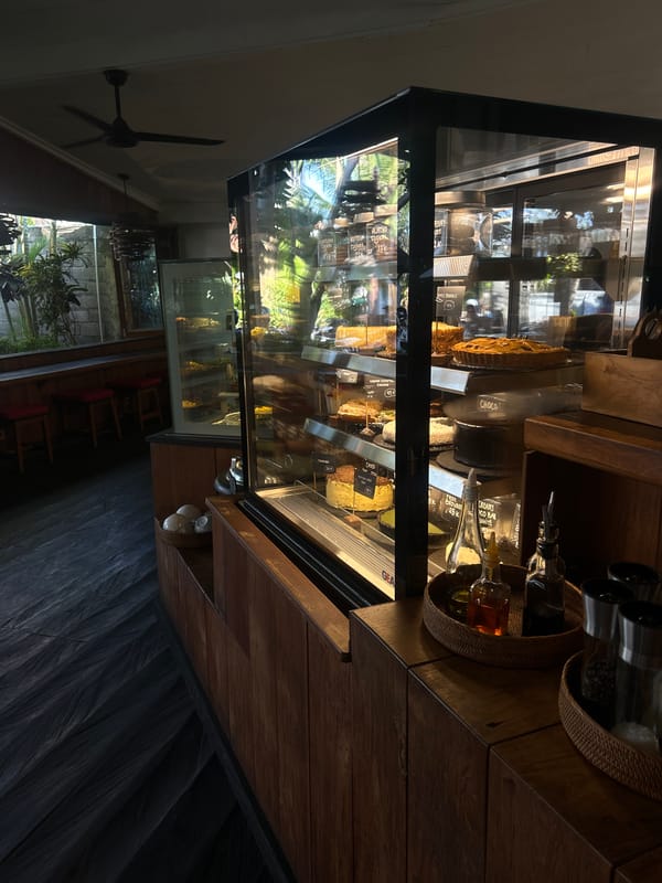 Morning routine documented across North Kuta cafes and salons