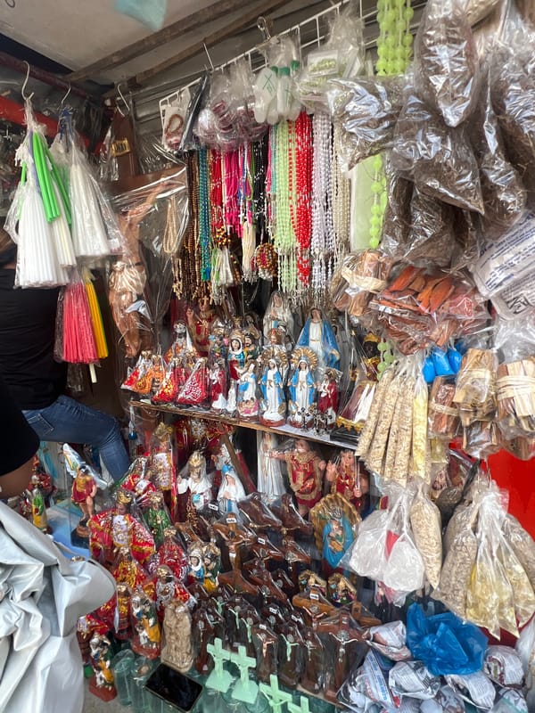 Morning market visit captures religious goods vendors in Davao City