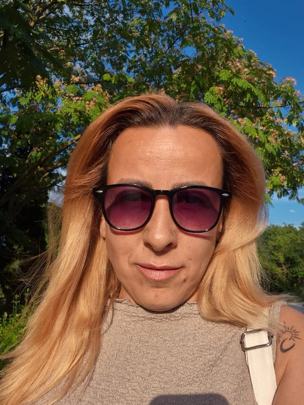 Selfies and car interior shots on a sunny day
