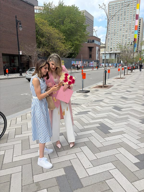 Casual street photography moments captured in downtown Montreal