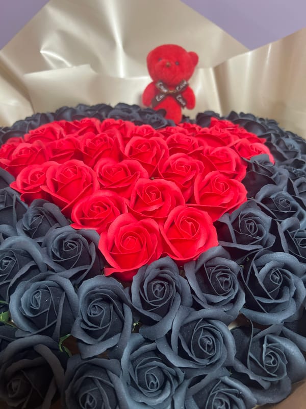 Romantic gifts photographed in Kavarna, Bulgaria evening