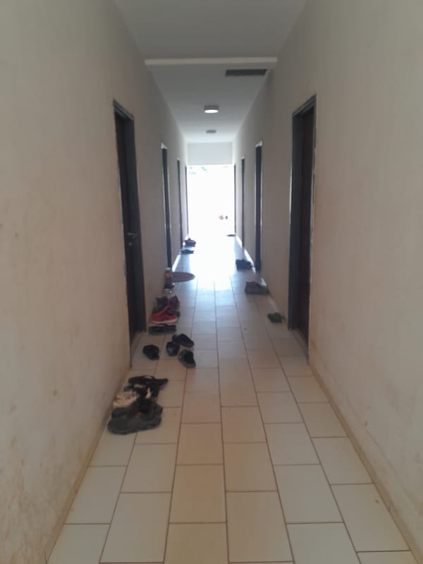 Inside and around a residential compound in Dam Camp, Nigeria