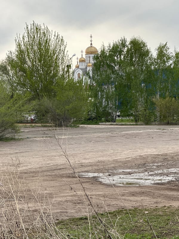 Church and hockey facility scenes documented in five-minute span