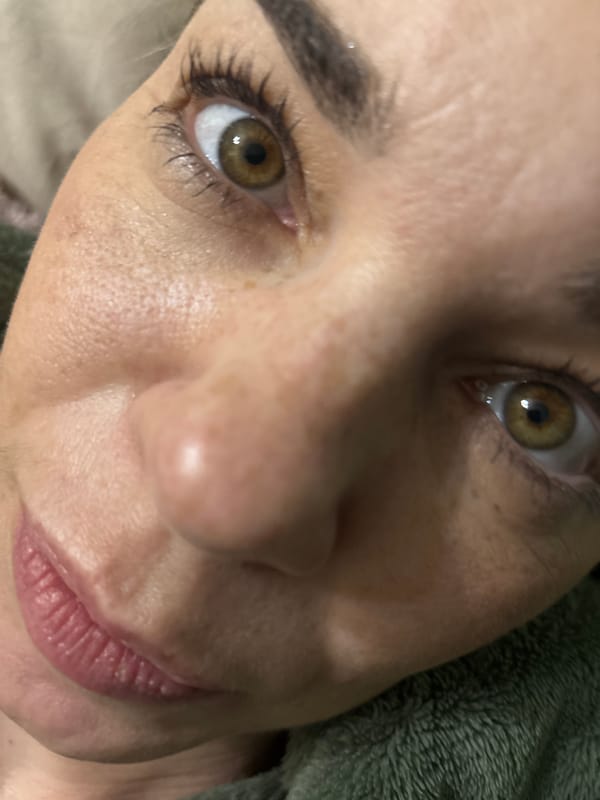 Woman takes multiple selfies in Vsevolozhsk, Russia