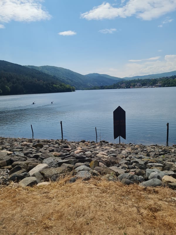Morning views of calm Lake Pancharevo captured in Bulgaria