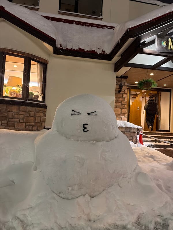 Active snowfall documented in Kutchan, Japan winter scene