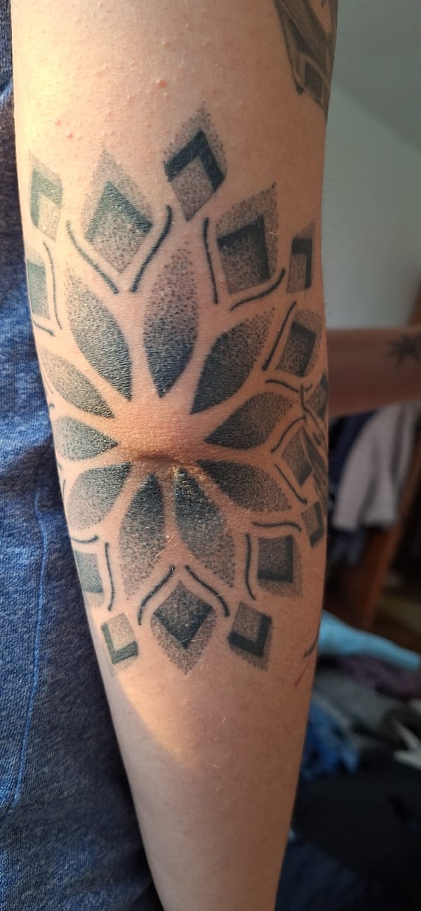 Personal documentation session captures tattoos, pet, sunset in Bulgaria