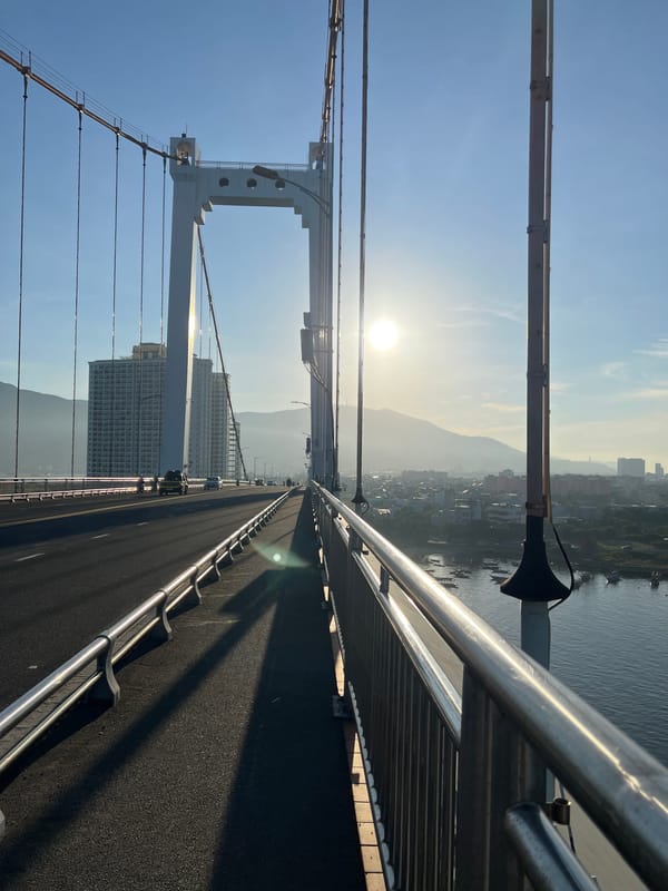 Scenic Han River and bridge views captured in Da Nang