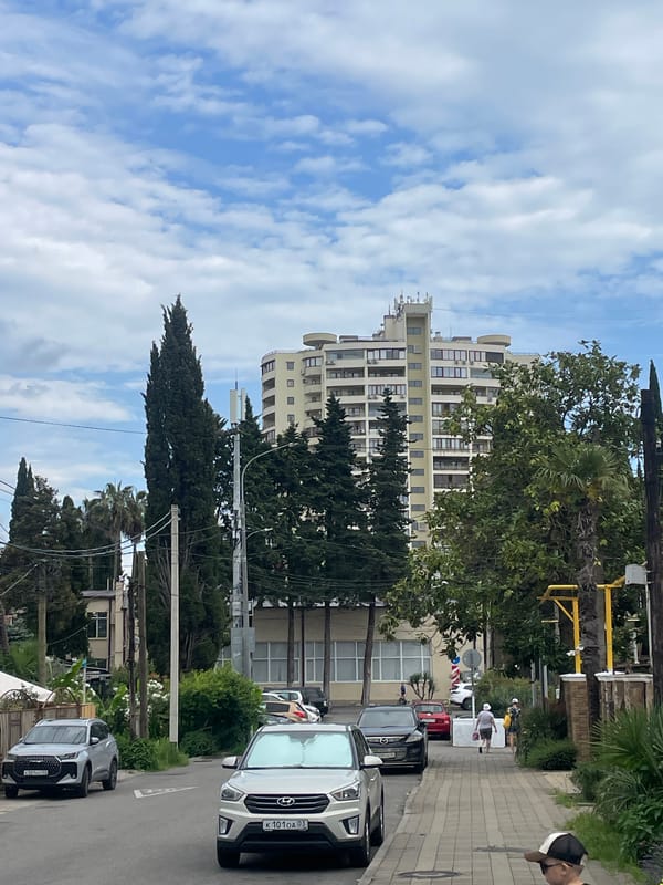 Afternoon around Sochi, selfies and street scenes