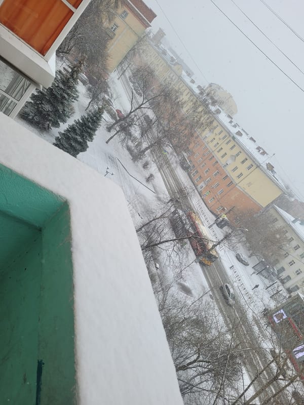 Heart shaped in snow observed in Izhevsk, Russia