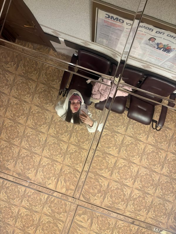 Witness documents reflective surfaces, interiors in Saint Petersburg