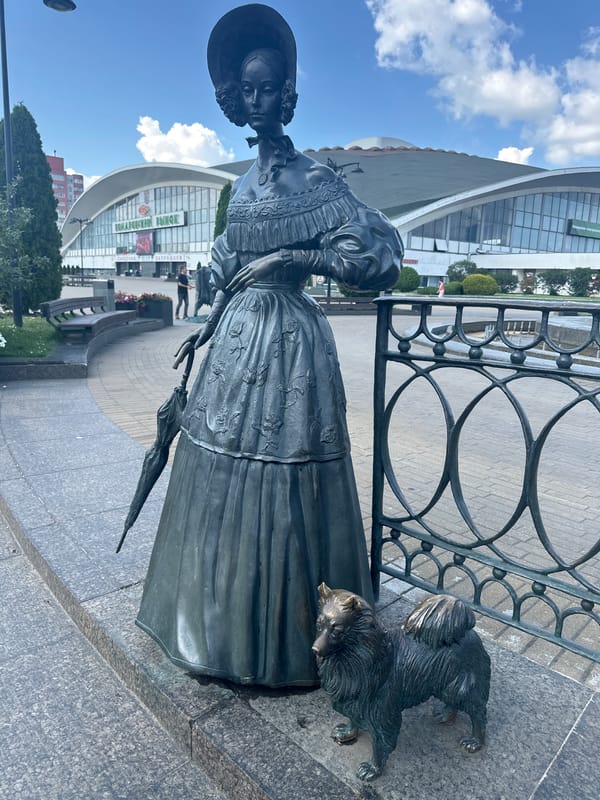 Bronze street sculptures add character to central Minsk