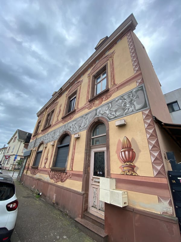 Ordinary street life documented across Bischheim, France Saturday afternoon