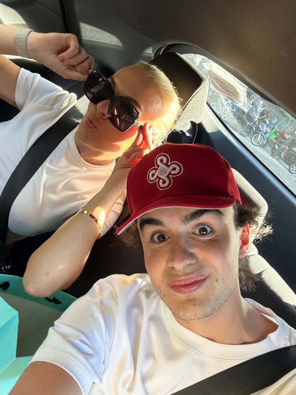 Travelers capture excited selfies in Milan vehicles