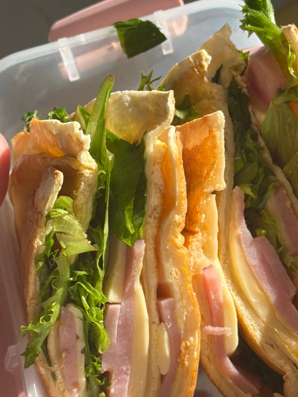 Person packs lunch sandwiches in Chaikovsky, Russia