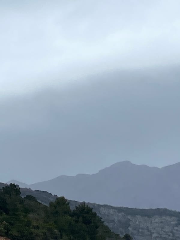 Foggy day captured in Budva mountains and personal moments