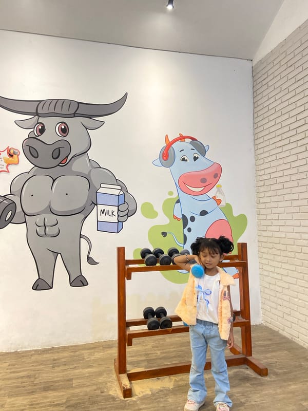 Morning at Prigen's dairy-themed attraction, Cimory Dairyland