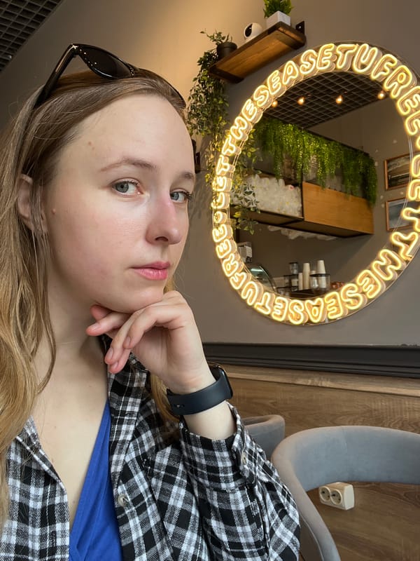 Family enjoys casual cafe time in Mytishchi, Russia