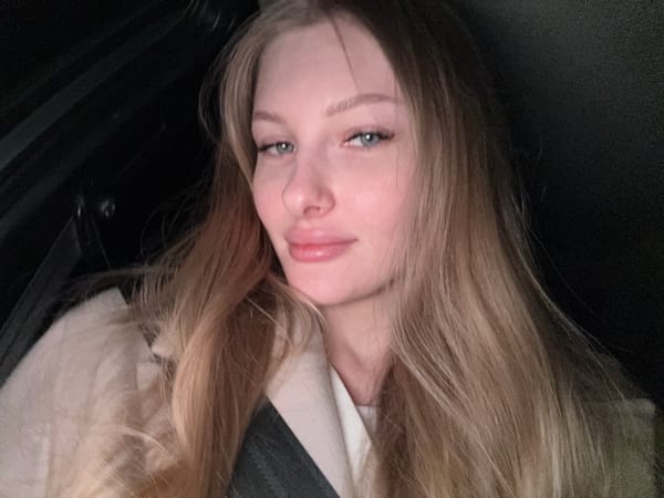 Portrait of young woman photographed in Perm, Russia