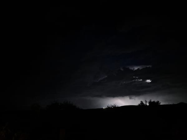 Lightning storm over the hills of Mlada Gvardia, Bulgaria
