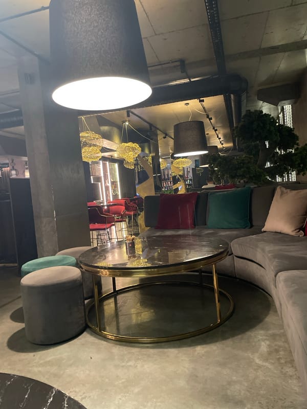 Restaurant interior documented in Stara Zagora, Bulgaria