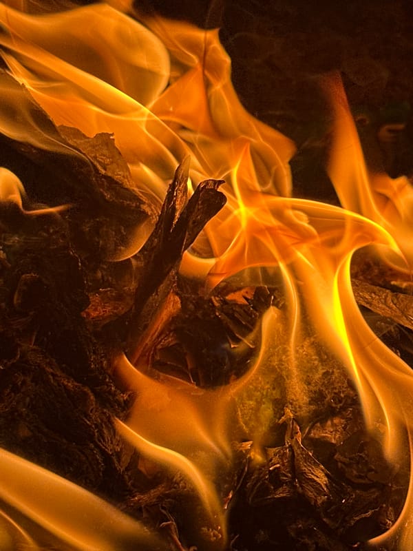 Small debris fire burns in Bar Gada, Nigeria