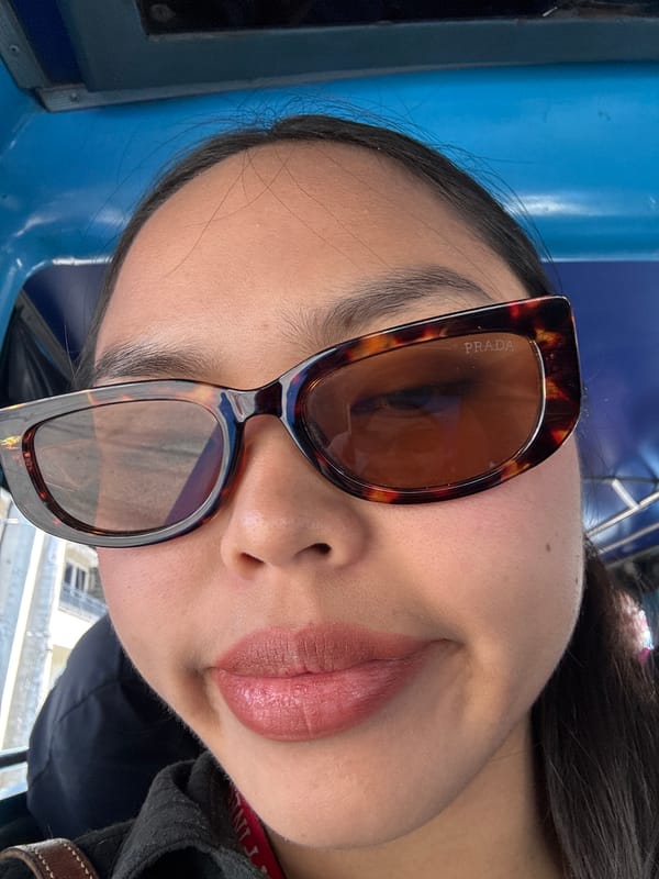 Woman in Prada sunglasses spotted on public transport in Davao