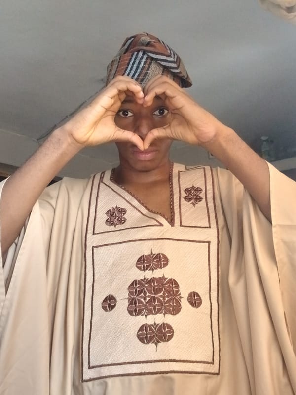 Traditional Nigerian agbada on display in Lagos portraits