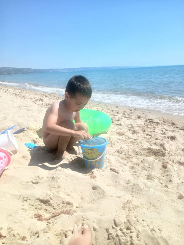Sunny Family Beach Day at Kranevo, Bulgaria