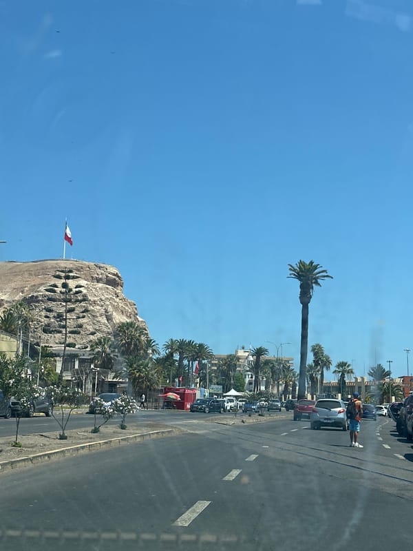 Afternoon life unfolds in Arica, Chile coastal scenes