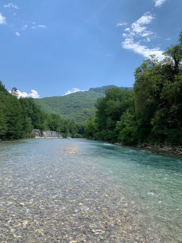 River recreation documented in Saillans, France on sunny afternoon