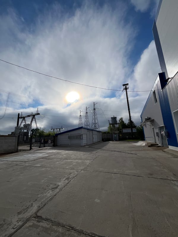 Cyclist documents early morning ride through Chaikovsky industrial zone