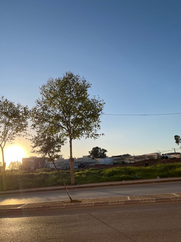 Evening park scenes captured in Fez, Morocco
