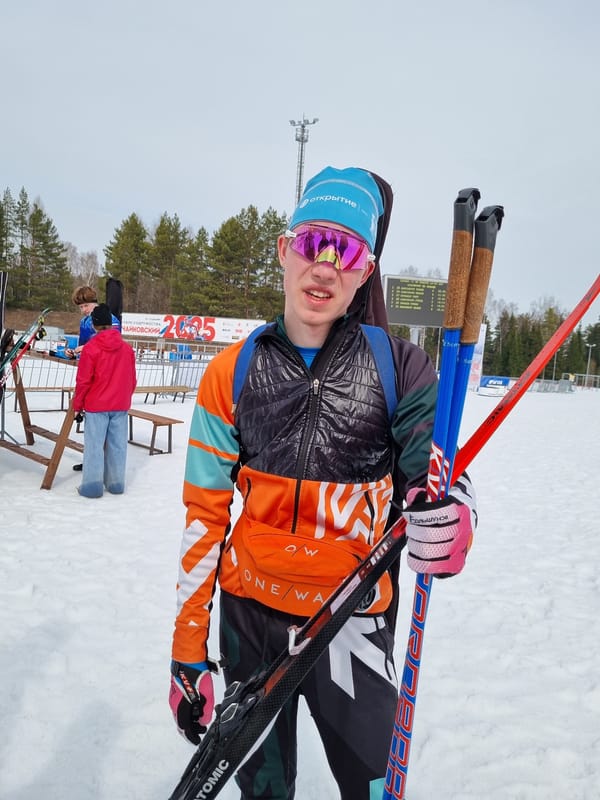 Biathlon competition held in snowy Chaykovsky, Russia venue